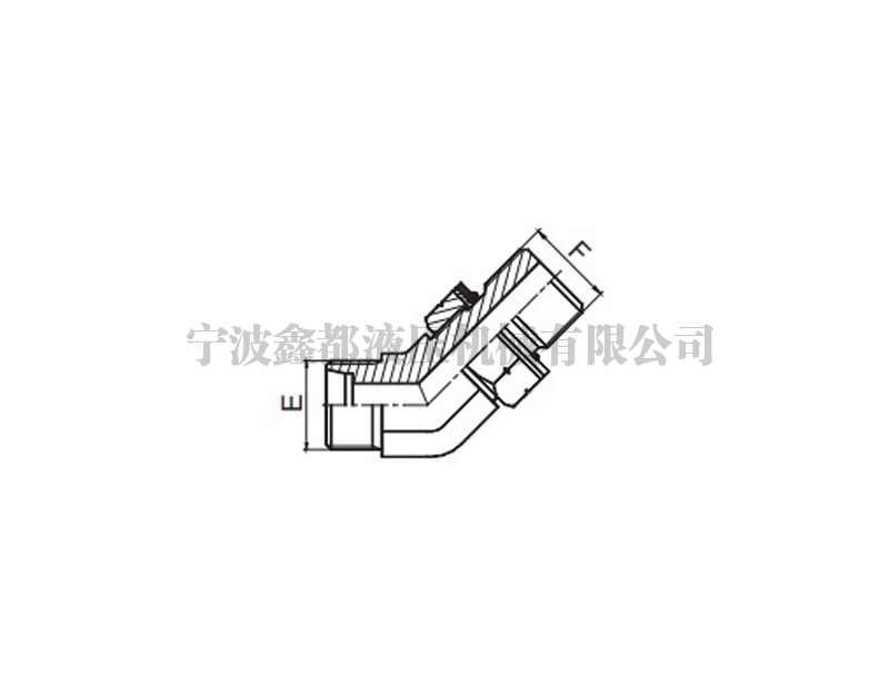 1CH4-OG/1DH4-OG 45°彎公制外螺紋24°錐/公制外螺紋可調(diào)向柱端