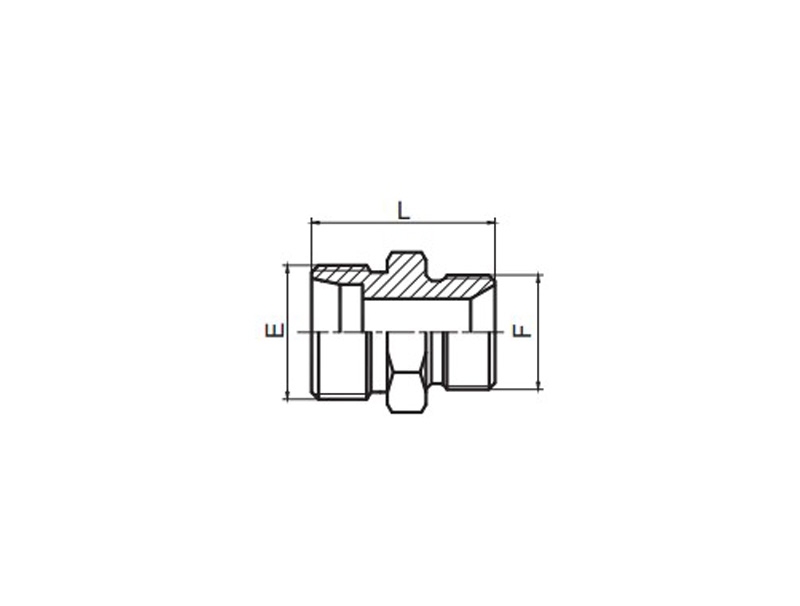 1CB/1DB 英管螺紋60°錐密封或組合墊密封兩用柱端